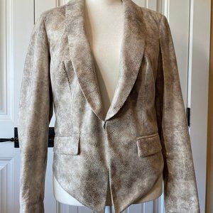 INC Faux Snakeskin Blazer, Size Small